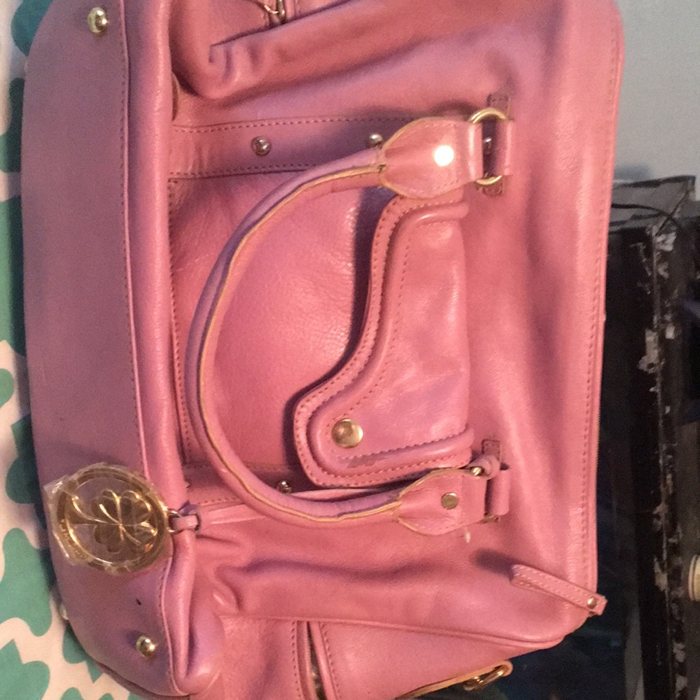 Leather shoulder bag